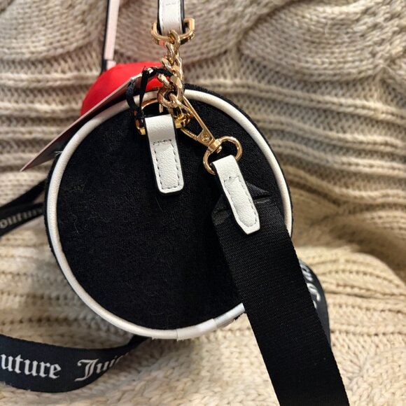 Juicy Couture "Sweet n Juicy" Black Barrel Bag & Matching Wallet Set NWT - Picture 9 of 10